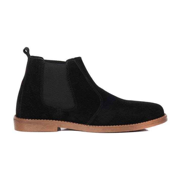 Black Suede Chelsea Boots Men's Casual Comfort Style
